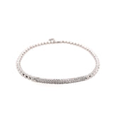 18 Karat White Gold Stretchable Diamond Bracelet(6.1 inches)